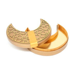 Eid Gift Crescent Box, Premium Festive Gift Box for Dry Fruits & Chocolates