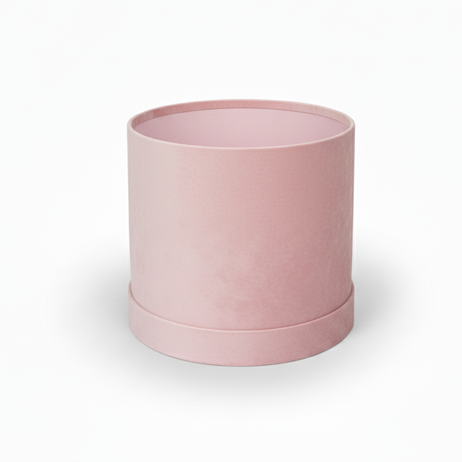 Peach Cylinder Flower Box – Soft-Tone Table-Top Gift Box for Flowers