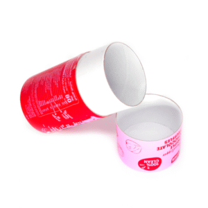 Red Paper Tube Box – Festive Cylindrical Gift Box for Cookies & Chocolates